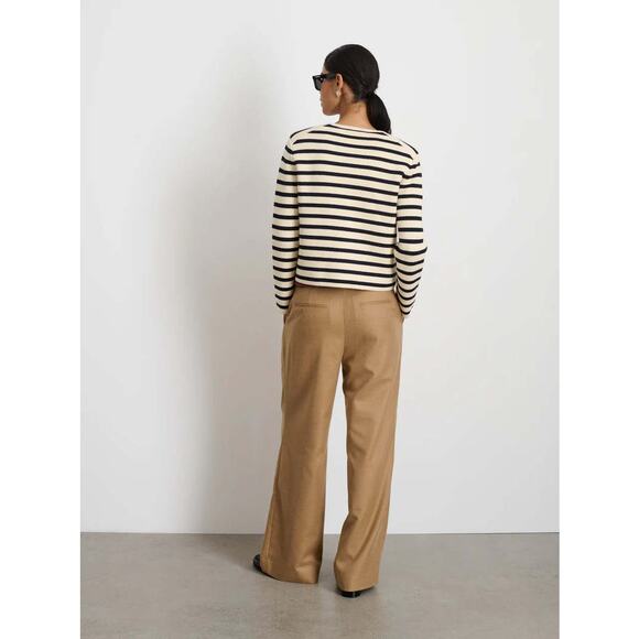 NWT Alex Mill Black and Cream Striped Paris Sweater Jacket Size M - Picture 4 of 10